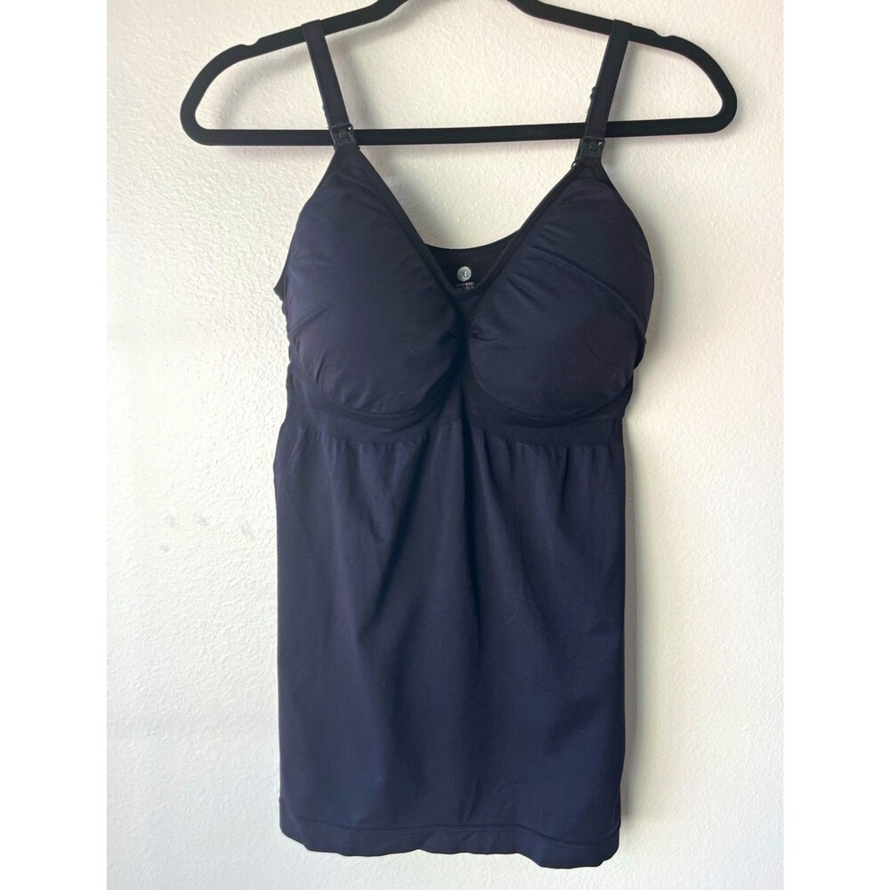 Kindred Bravely Black Nursing Camisole Tank Top w/ Built-In Bra Women’s L/XL